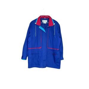 Vintage Colorful Chore Jacket Size Medium Country Concepts Retro Outdoors 80/90s